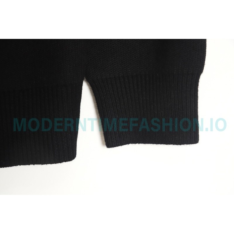 Balenciaga - 23FW Cashmere Blend Armband Crewneck Sweater