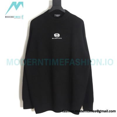 Balenciaga - 23FW Cashmere Blend Armband Crewneck Sweater