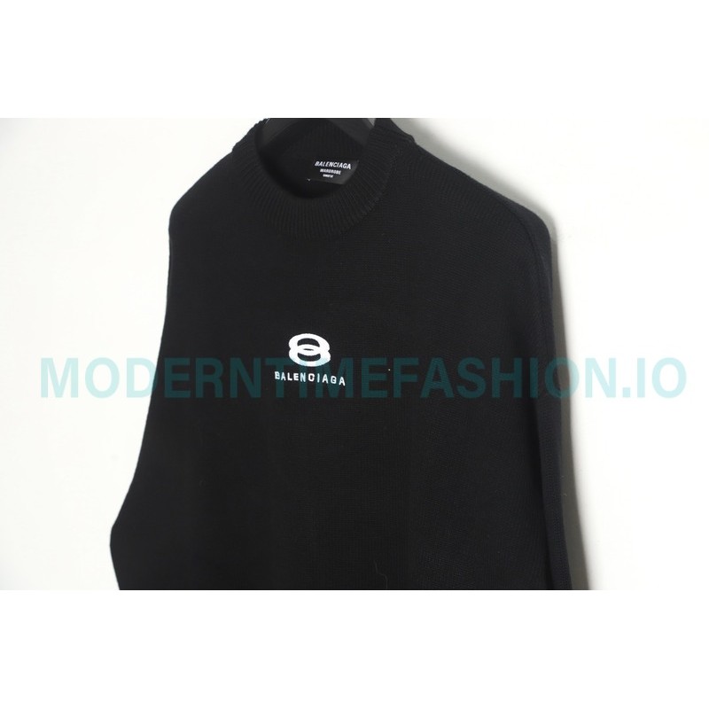 Balenciaga - 23FW Cashmere Blend Armband Crewneck Sweater