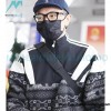 Balenciaga - 23FW Wool Blend Patchwork Hardshell Sweater