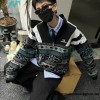 Balenciaga - 23FW Wool Blend Patchwork Hardshell Sweater