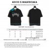 Gucci - Balenciaga Embroidered Logo Short Sleeve T-shirt
