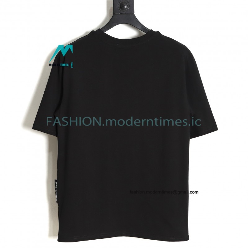 Gucci - Balenciaga Embroidered Logo Short Sleeve T-shirt