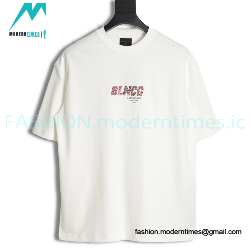 Balenciaga - Hot Drill Letter Short Sleeve T-shirt