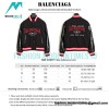 Balenciaga - Letterlock Embroidered Baseball Jacket