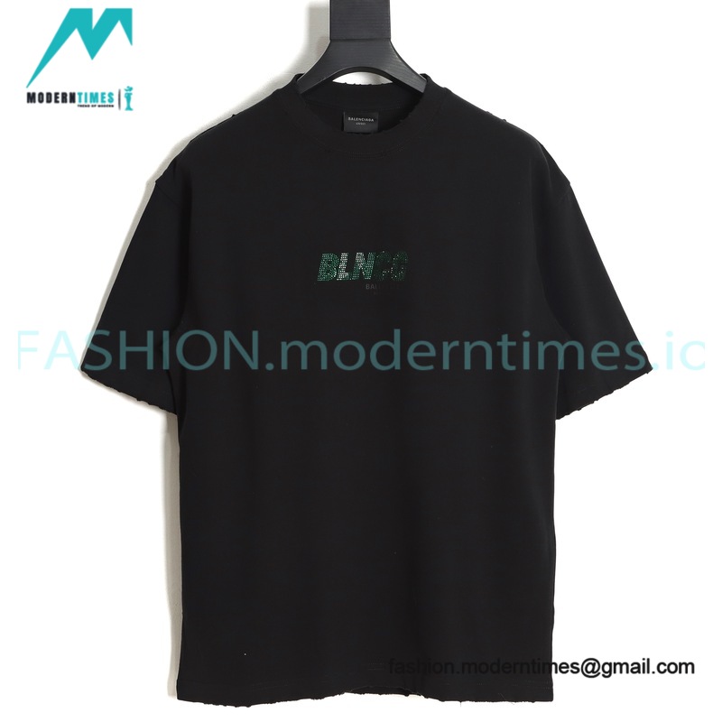 Balenciaga - Hot Drill Letter Short Sleeve T-shirt