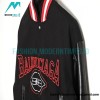 Balenciaga - Letterlock Embroidered Baseball Jacket