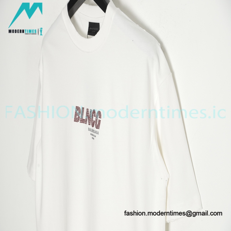 Balenciaga - Hot Drill Letter Short Sleeve T-shirt