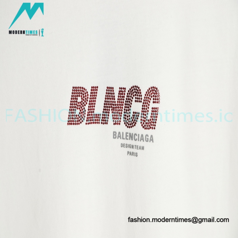 Balenciaga - Hot Drill Letter Short Sleeve T-shirt