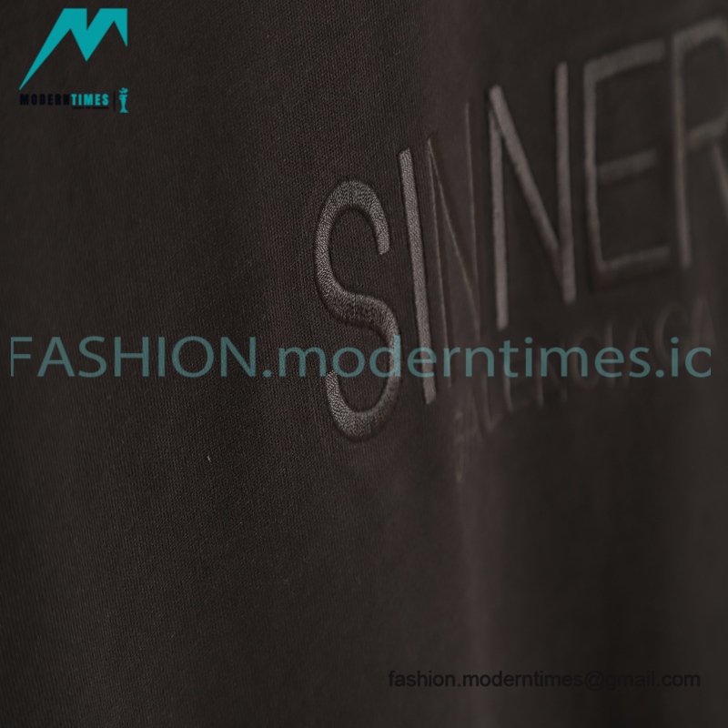 Balenciaga - Word Embroidered Short Sleeve T-shirt