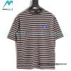 Balenciaga - Striped Silicone With Small Short Sleeve T-shirt
