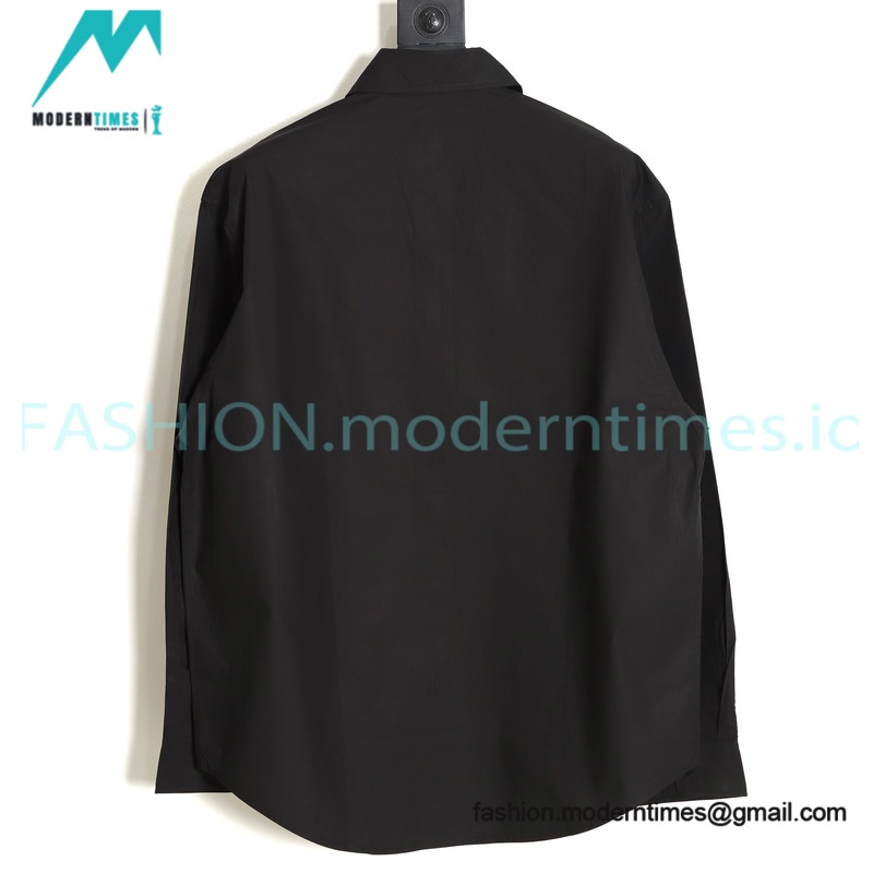 Balenciaga - Embroidered Logo Long-sleeved Shirt