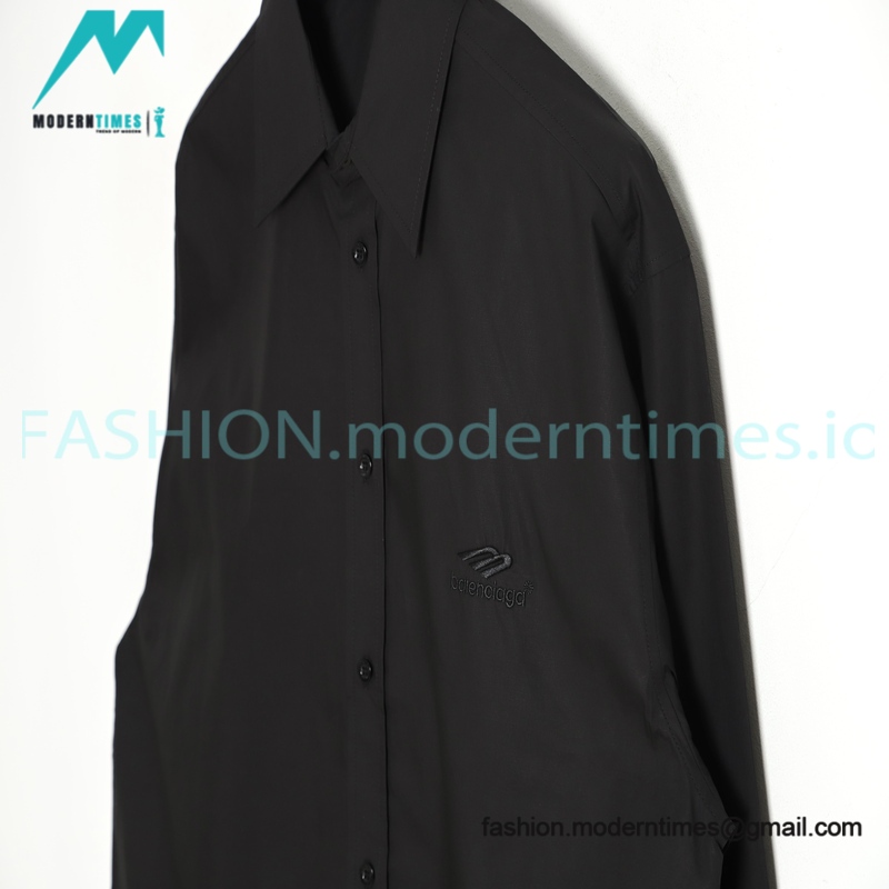Balenciaga - Embroidered Logo Long-sleeved Shirt