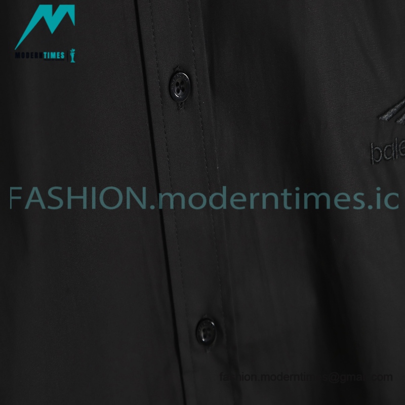 Balenciaga - Embroidered Logo Long-sleeved Shirt