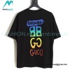 Balenciaga - Gucci 2023 Co-branded Color Gradient Logo Spring/Summer New T-shirt