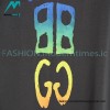 Balenciaga - Gucci 2023 Co-branded Color Gradient Logo Spring/Summer New T-shirt