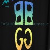 Balenciaga - Gucci 2023 Co-branded Color Gradient Logo Spring/Summer New T-shirt