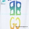 Balenciaga - Gucci 2023 Co-branded Color Gradient Logo Spring/Summer New T-shirt