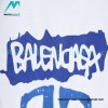 Balenciaga - Gucci 2023 Co-branded Color Gradient Logo Spring/Summer New T-shirt
