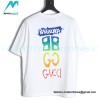 Balenciaga - Gucci 2023 Co-branded Color Gradient Logo Spring/Summer New T-shirt