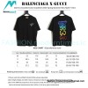 Balenciaga - Gucci 2023 Co-branded Color Gradient Logo Spring/Summer New T-shirt