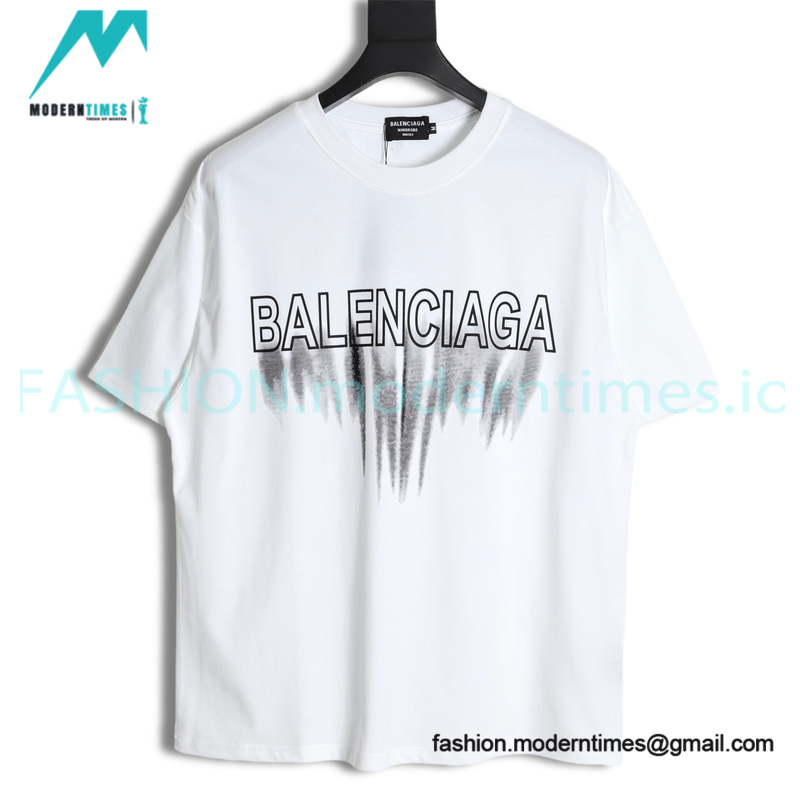 Balenciaga - Fluid Graffiti Print Short Sleeve