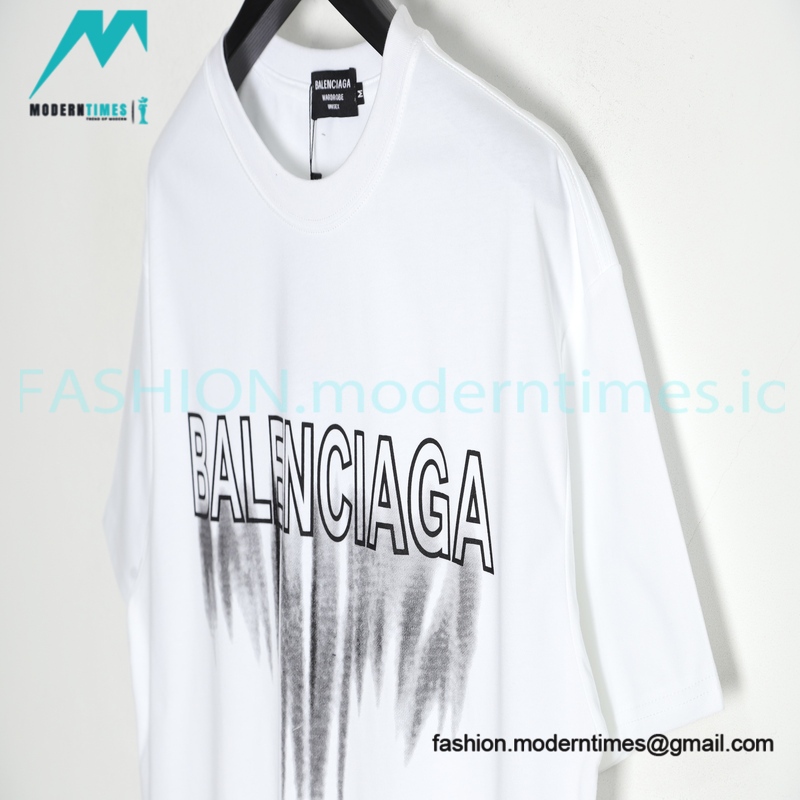 Balenciaga - Fluid Graffiti Print Short Sleeve