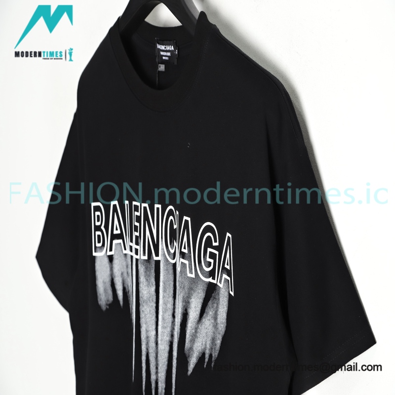 Balenciaga - Fluid Graffiti Print Short Sleeve