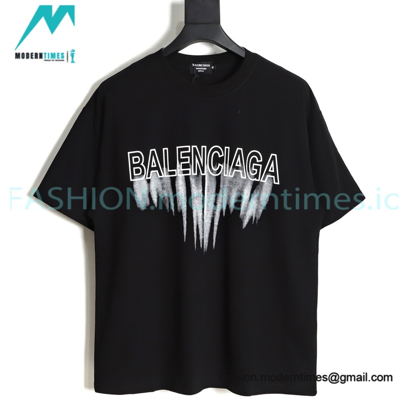 Balenciaga - Fluid Graffiti Print Short Sleeve