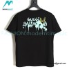 Balenciaga - Gucci Co-branded Green and Yellow Fluid Graffiti Print Short Sleeve