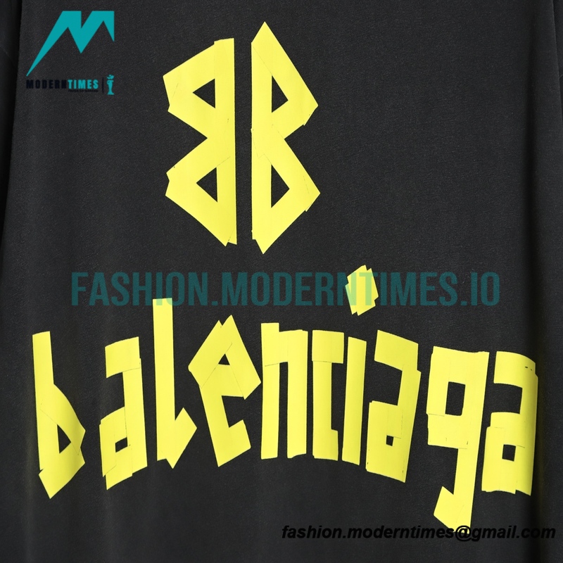 Balenciaga - 23SS Print Paper Tape Short Sleeve T-shirt