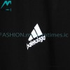 Balenciaga - Adidas Co-branded 23SS Black and Red Patchwork Short Sleeve T-shirt
