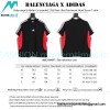 Balenciaga - Adidas Co-branded 23SS Black and Red Patchwork Short Sleeve T-shirt