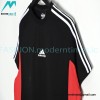 Balenciaga - Adidas Co-branded 23SS Black and Red Patchwork Short Sleeve T-shirt