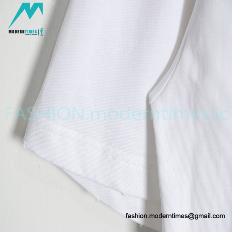 Balenciaga - 23SS Threaded Back Neck Embroidered Word Short Sleeve T-shirt