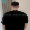 Balenciaga - 23SS Threaded Back Neck Embroidered Word Short Sleeve T-shirt