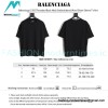 Balenciaga - 23SS Threaded Back Neck Embroidered Word Short Sleeve T-shirt