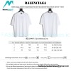 Balenciaga - 23SS Threaded Back Neck Embroidered Word Short Sleeve T-shirt
