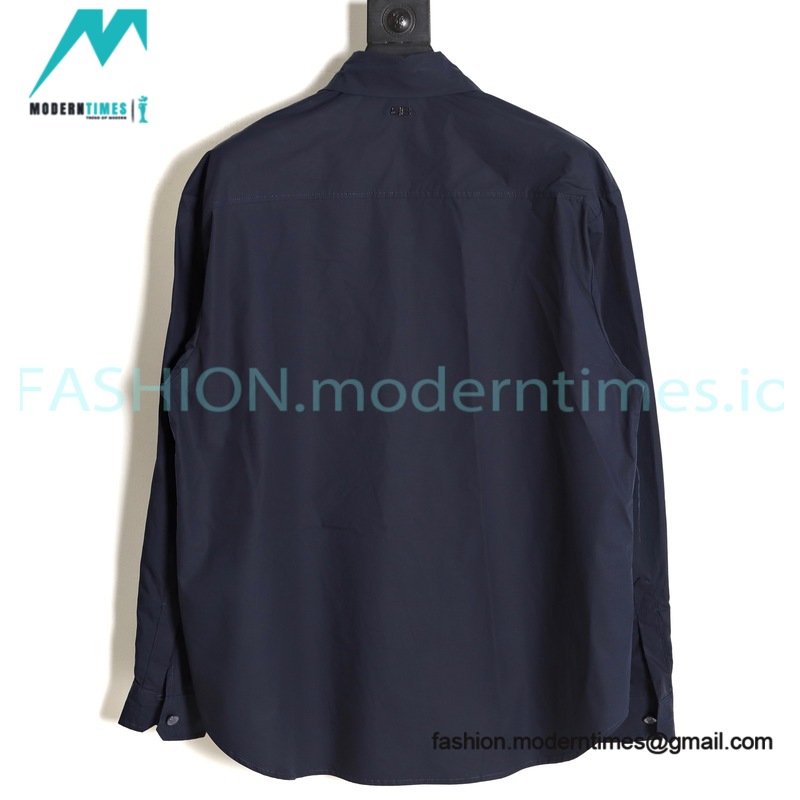 Balenciaga 23SS Spring/Summer Patchwork Long Sleeve Shirt