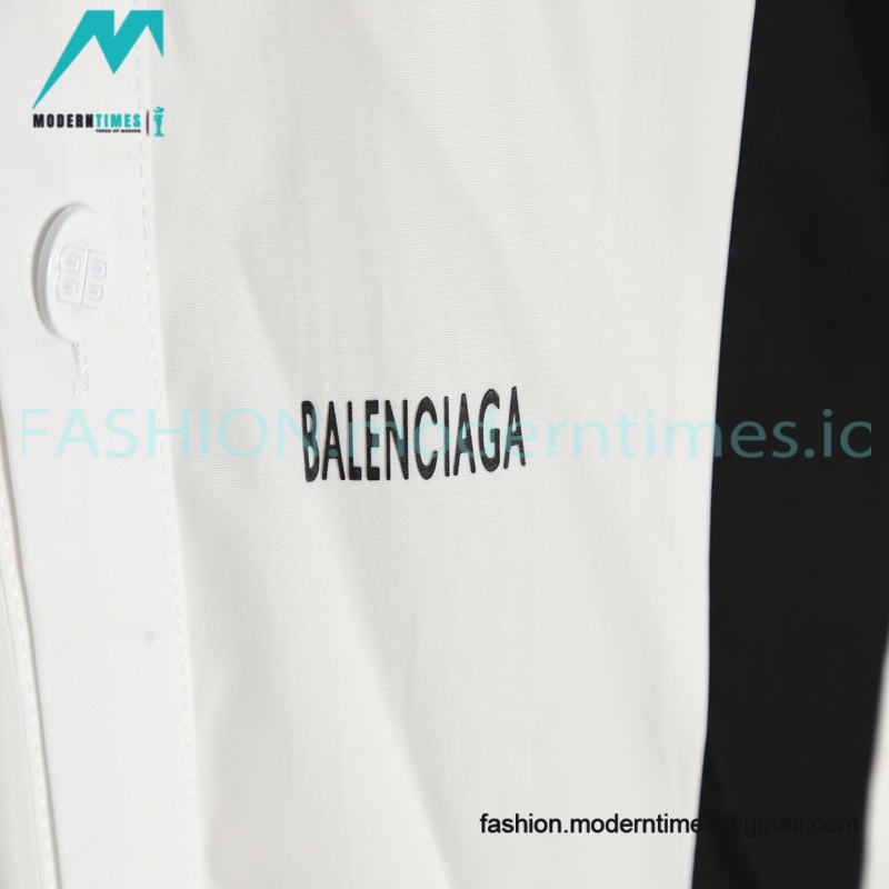 Balenciaga 23SS Spring/Summer Patchwork Long Sleeve Shirt