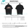 Balenciaga - 22SS Arc Type Letter Knife Cut Hole Short Sleeve T-shirt