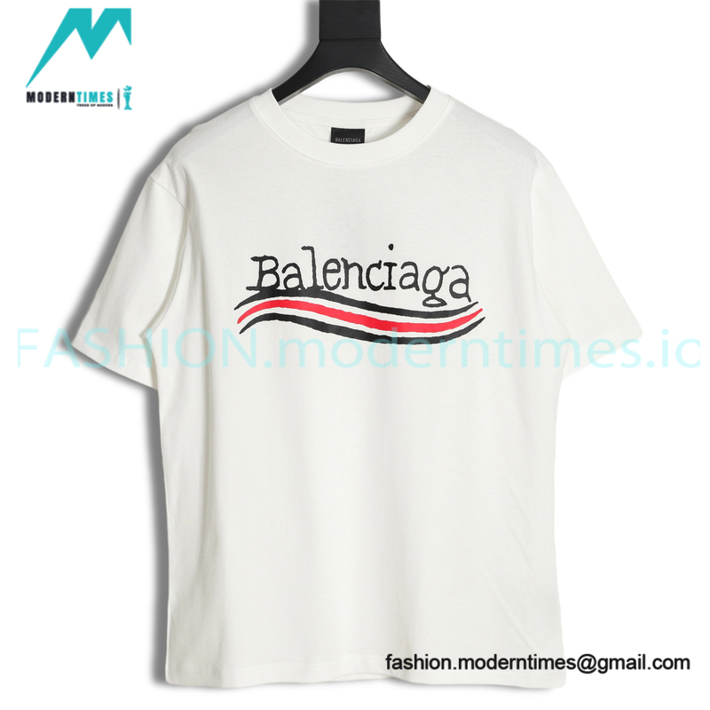 Balenciaga - New Styel Coke Print Crewneck Short Sleeves