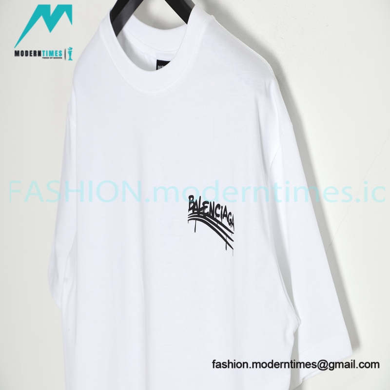 Balenciaga - 2023SS Chest Label Logo T-shirt