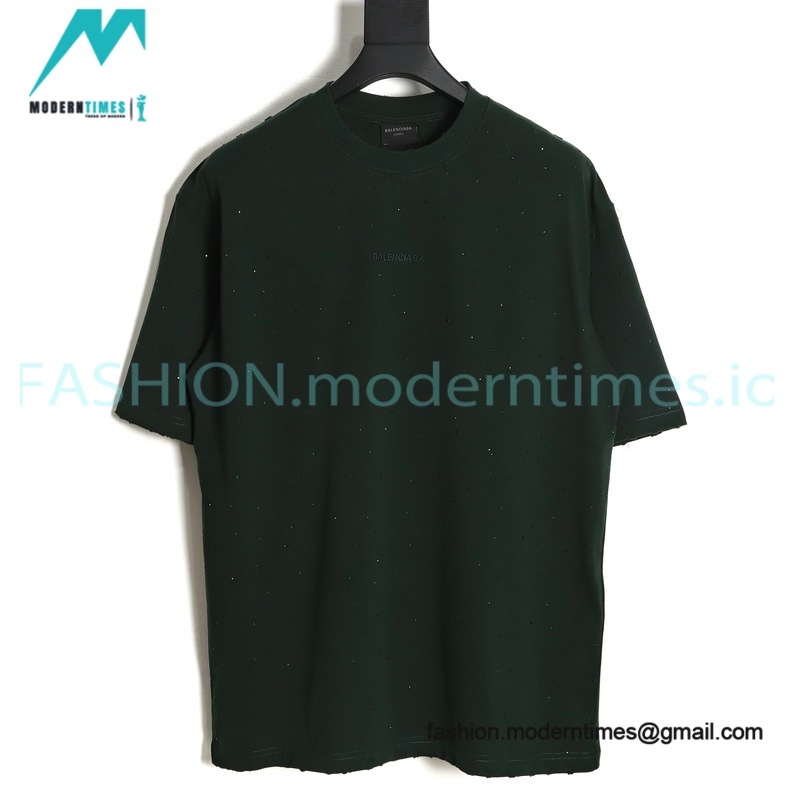 Balenciaga - Star Word Embroidered Short Sleeve T-shirt