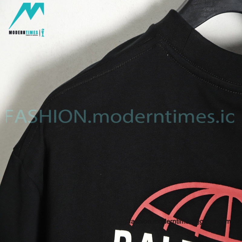 Balenciaga - Bone Letter Print Short Sleeve T-shirt