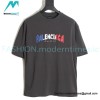 Balenciaga - Blue/White /Red Letter Print T-shirt