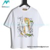 Balenciaga - Gucci  Floral Rabbit Print Short Sleeve T-shirt