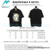 Balenciaga - Gucci  Floral Rabbit Print Short Sleeve T-shirt