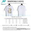 Balenciaga - Gucci  Floral Rabbit Print Short Sleeve T-shirt