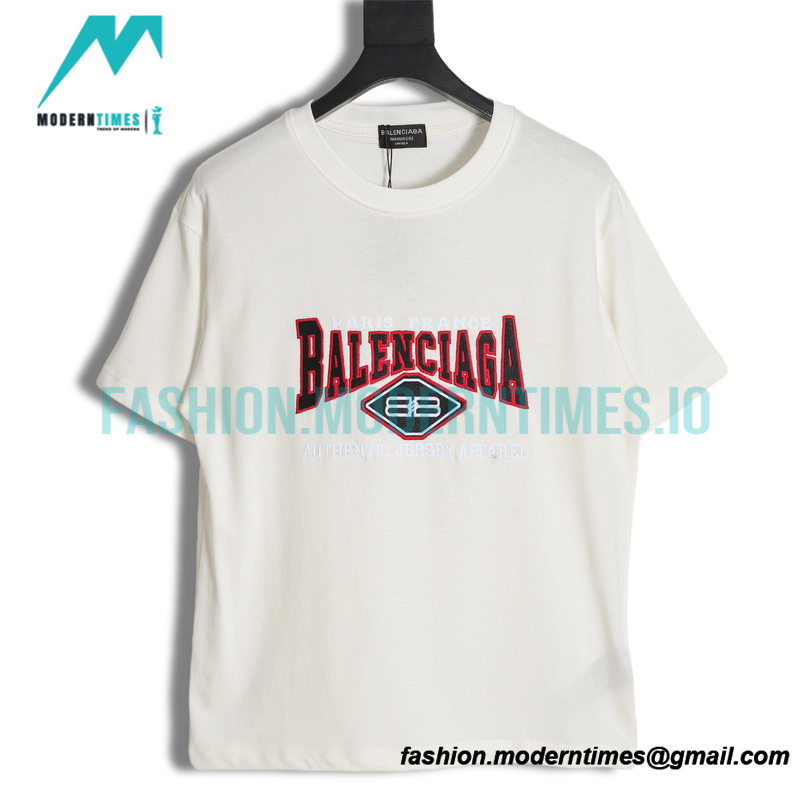 Balenciaga - Authentic Double B Embroidery Short Sleeve